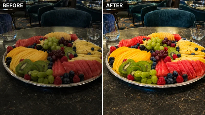 fruit platter enhanced for social media