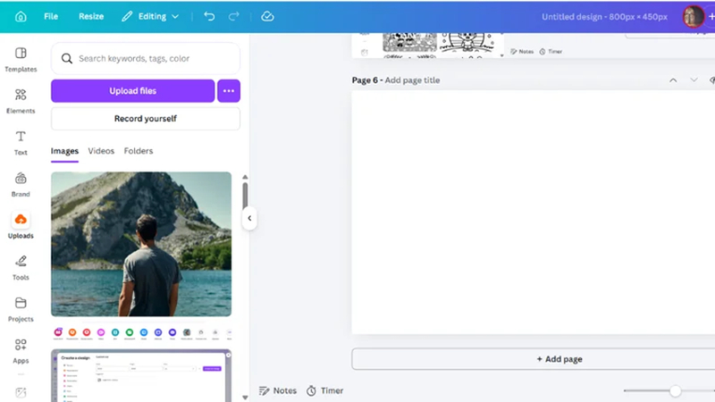 upload image canva