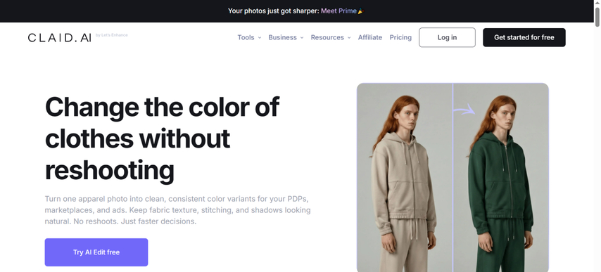 تغيير لون الملابس