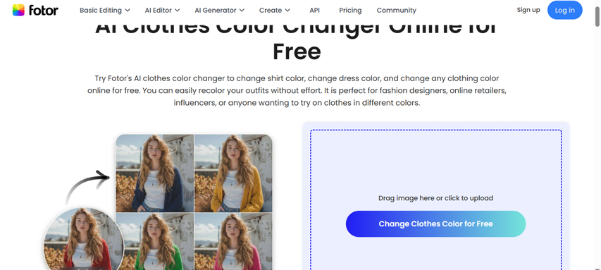 مغير لون الملابس