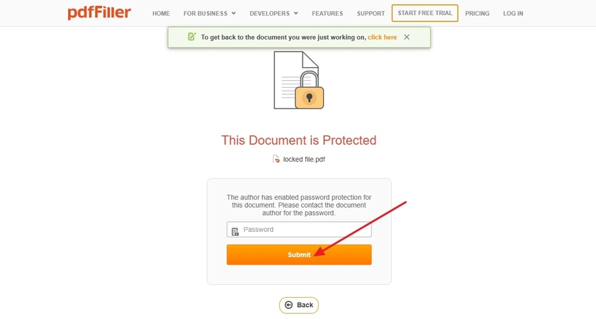 opening locked pdf online