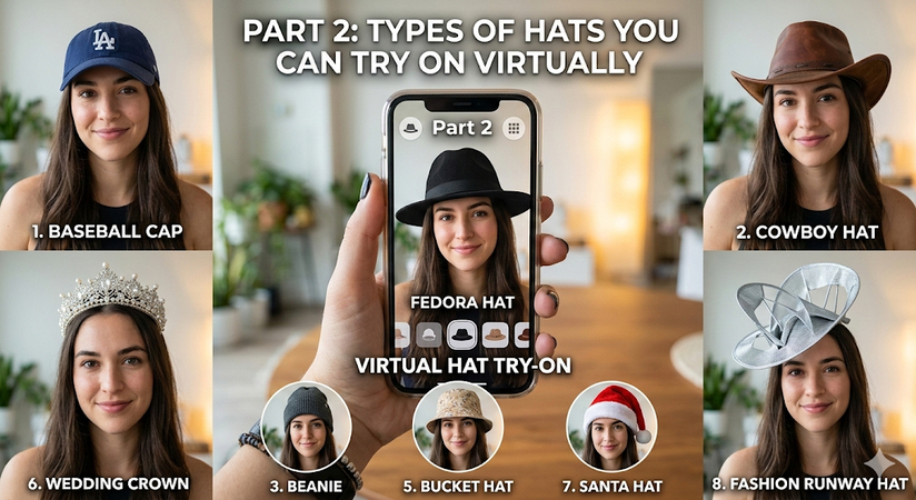 types of hats one can try online