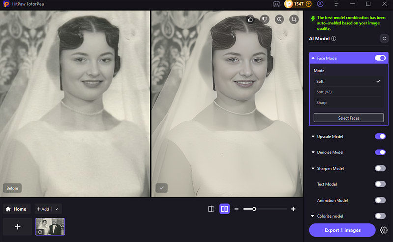enhance expanded image quality