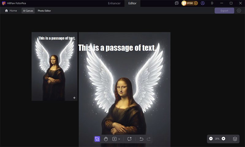 hitpaw fotorpea app to put captions on photos