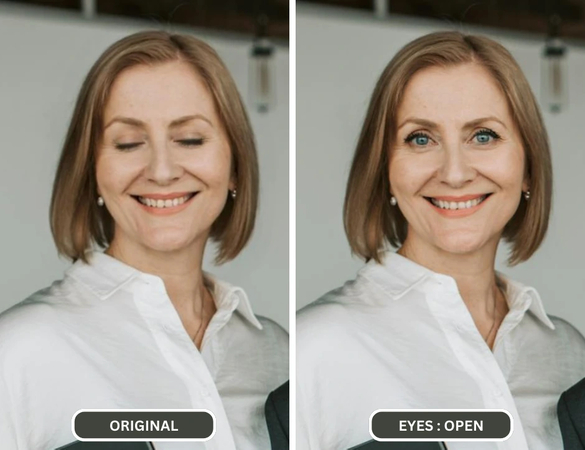 fixing closed eyes in iphone