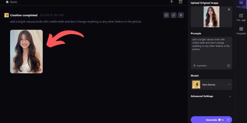 fotorpea como sorrir para fotos resultados de IA