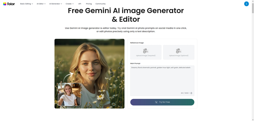 foto polaroid gemini ai fotor
