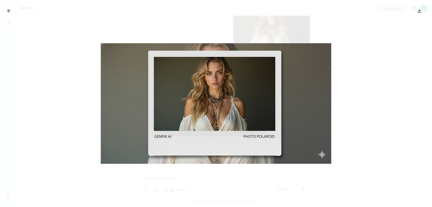 geração de foto polaroid gemini ai