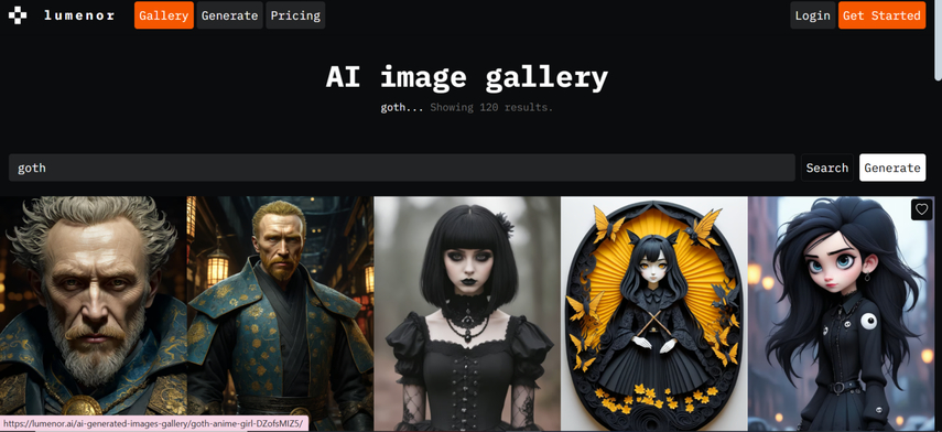 gothic ai art