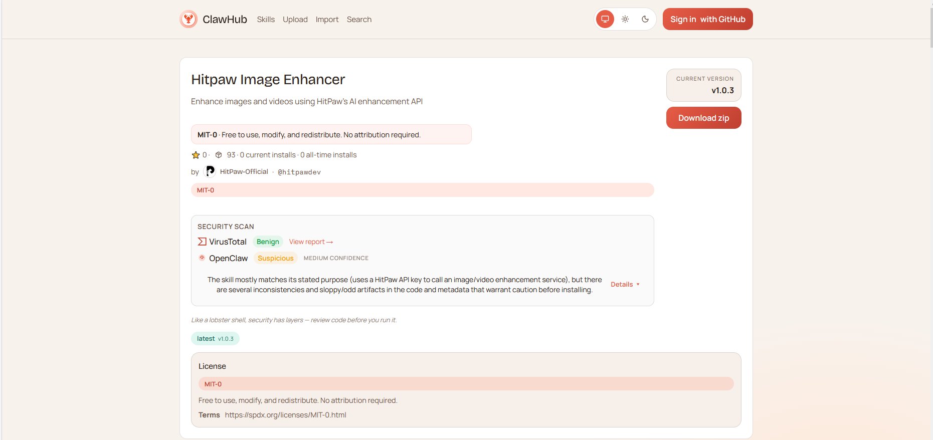 hipaw api openclaw skills