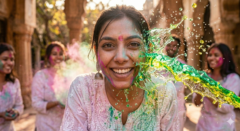 color splash freeze shot