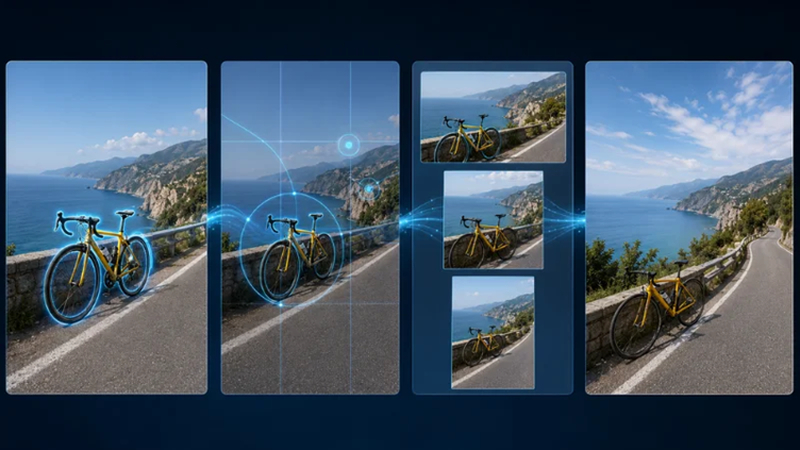 ai detects subjects and adjusts composition