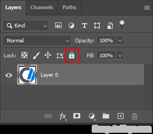 how to lock layers in photoshop