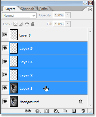 how to lock layers in photoshop