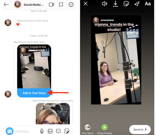 How to repost a story on Instagram