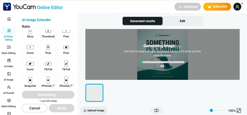 image generation loading