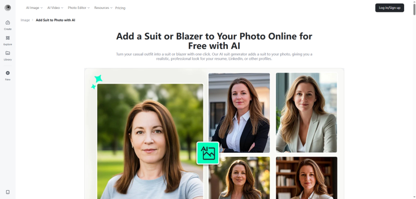 insmind ai virtual try on suit photo editor