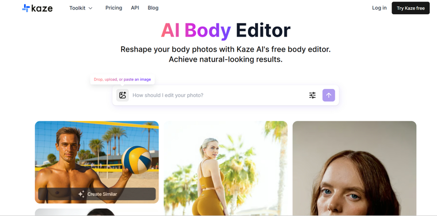 homepages screenshot of keze.ai