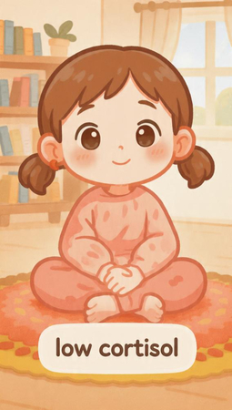 low cortisol meme