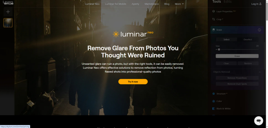 Luminar Neo AI Photo Lighting
