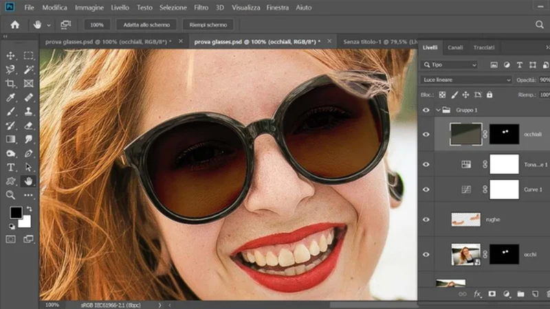 matching lens colors and brightness with curves and hue saturation
