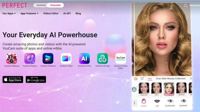 أداة PerfectCorp لتوسيع الصور بالذكاء الاصطناعي