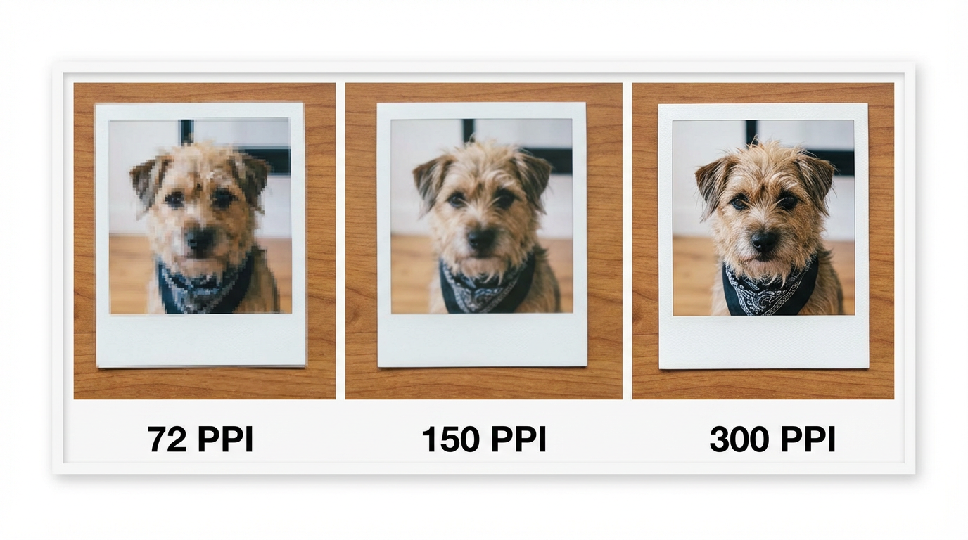 5x7 inches picture in various pixels