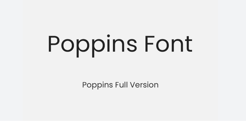 Poppins font styling on clean post template.