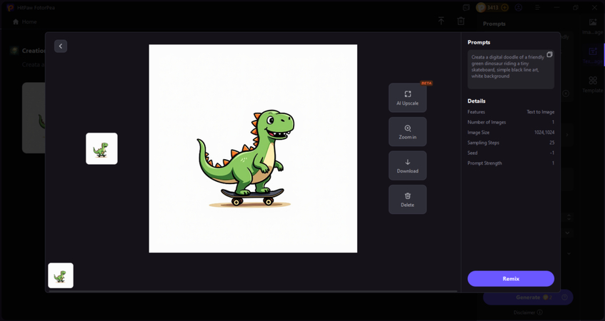 preview and download the photo