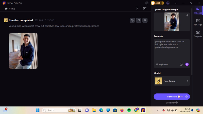 preview the image and save it