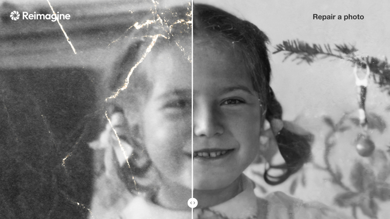 reimagine restore sun faded photo interface