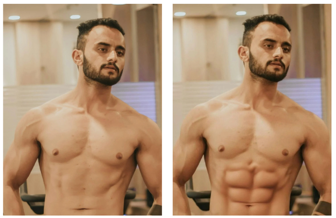 body reshaped to target body type with natural proportions