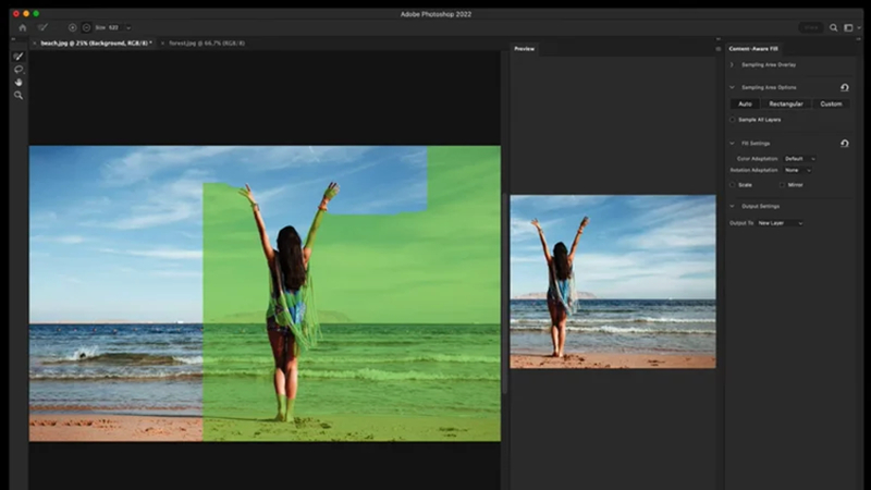 using content aware fill photoshop