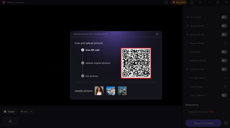 scannez le code QR à l'aide de votre mobile
