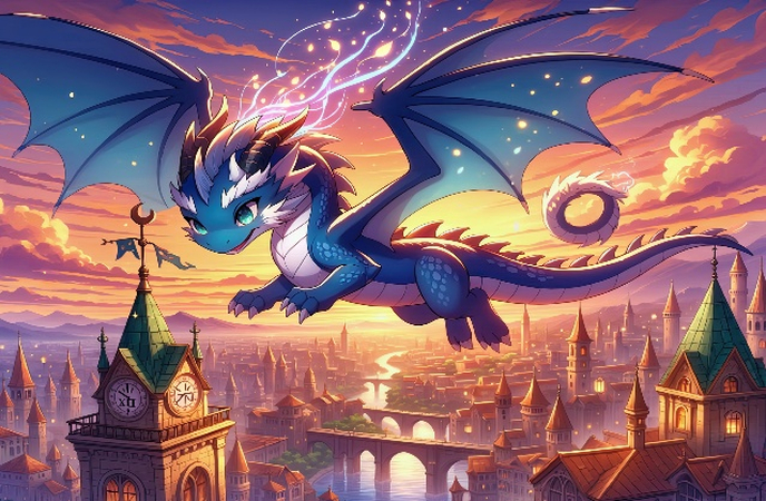 HitPaw FotorPea, Adobe Firefly, and Canva's anime dragon outputs shown side by side (Monica screenshot not provided by the writer)