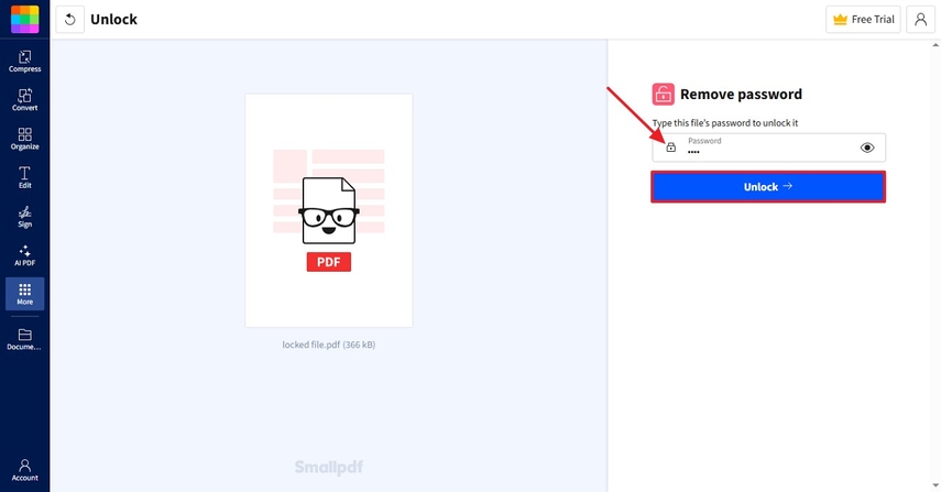 unlock copy text from secured pdf