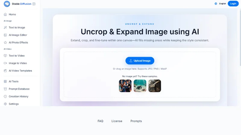 stable diffusion image extension