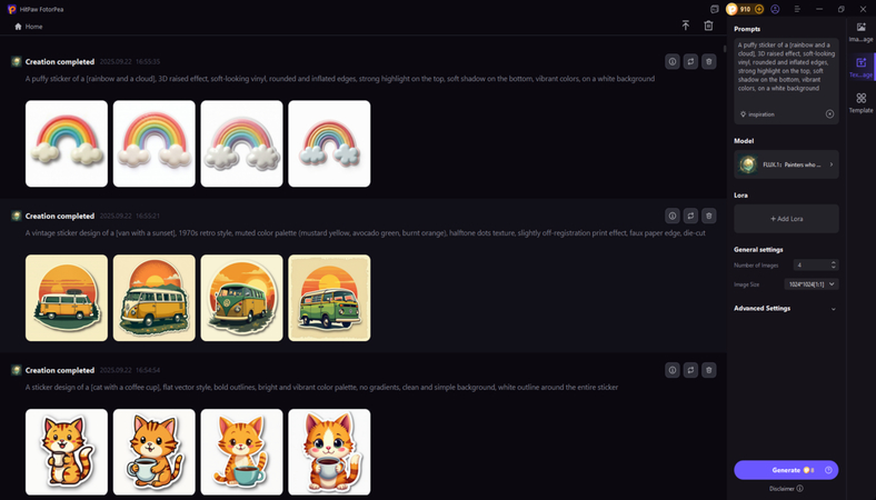 comece a criar os filtros de adesivo