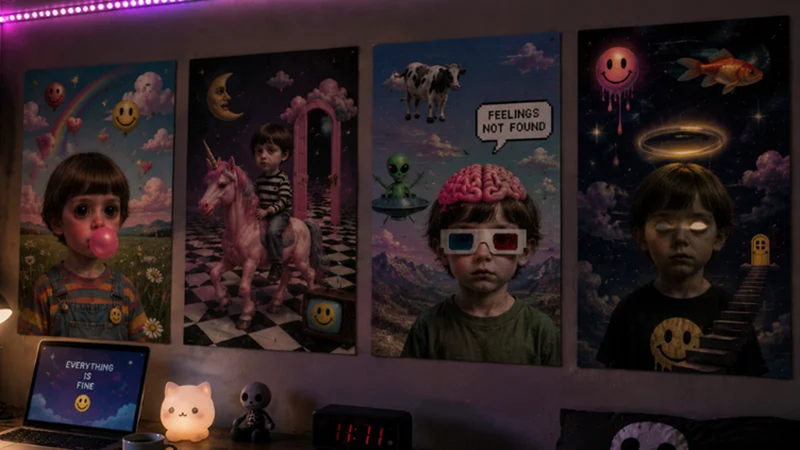 surreal ai kid art wallpapers