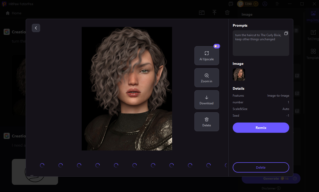 try bixie haircut with fotorpea