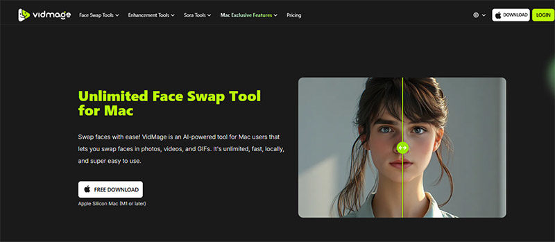 face swap ai result mac