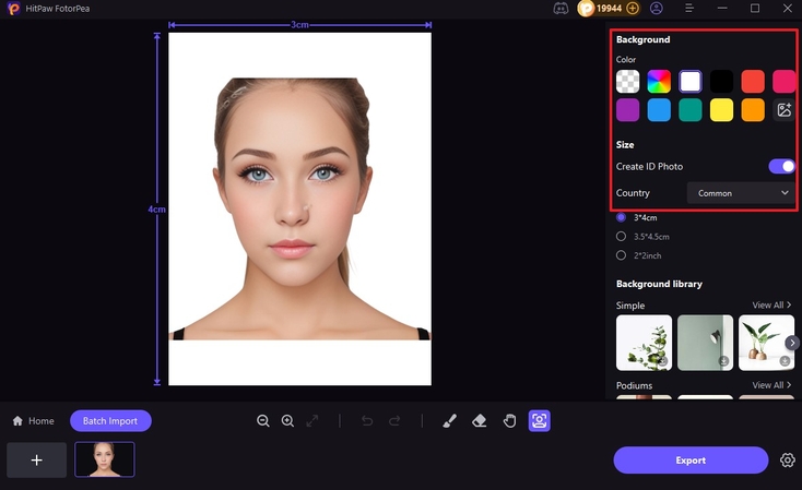 background resume builder ai id photo