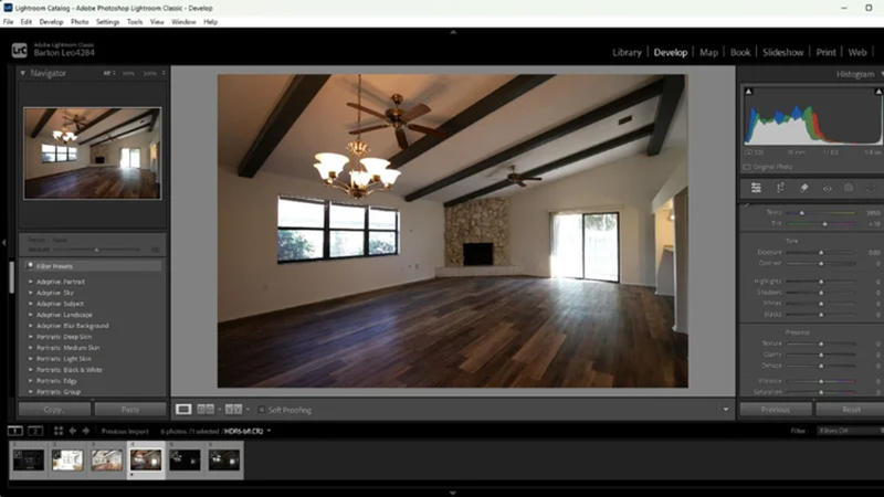 adjusting exposure, shadows, and colors in adobe lightroom