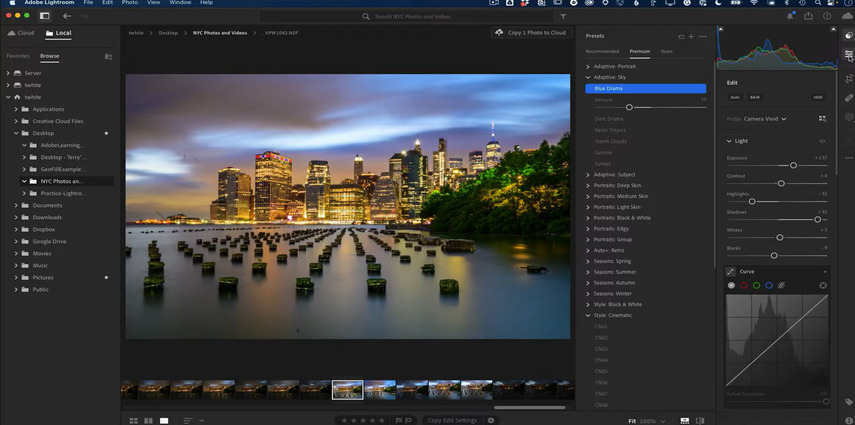 Adobe Lightroom editing workflow