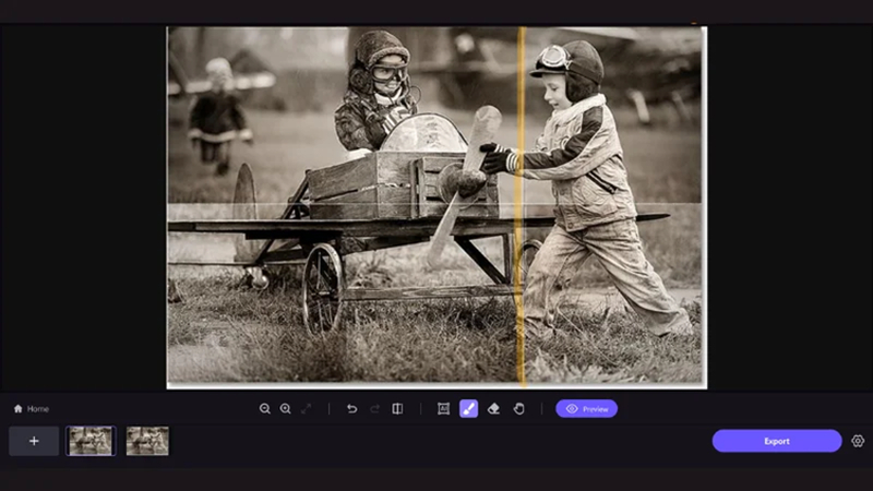 ai line removal from photo