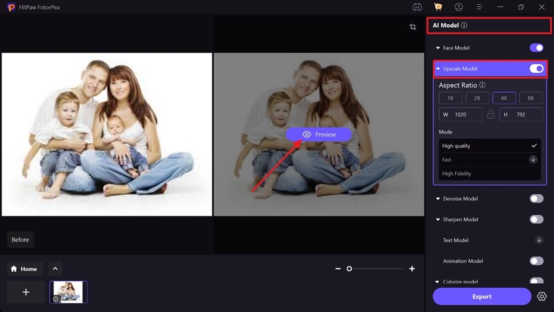 preview high-key enhanced image
