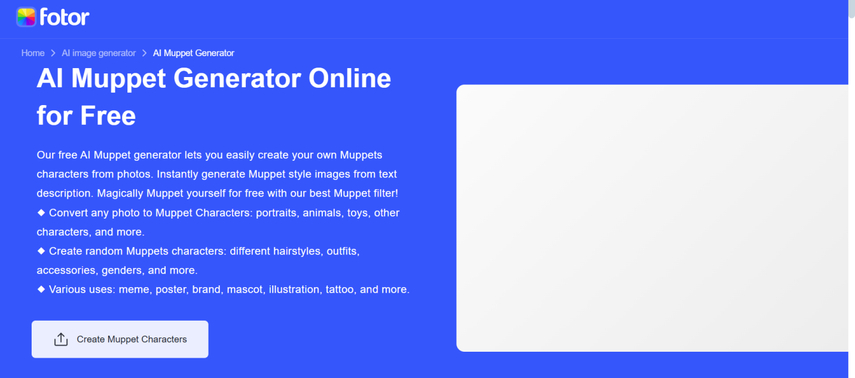 ai muppet generator from picture