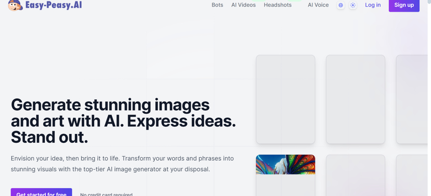 ai relaxation emagine generator easy-peasy ai