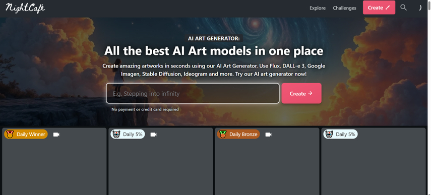 ai relaxation emagine generator nightcafe studio