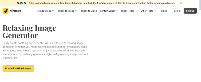 ai relaxation emagine generator vheer
